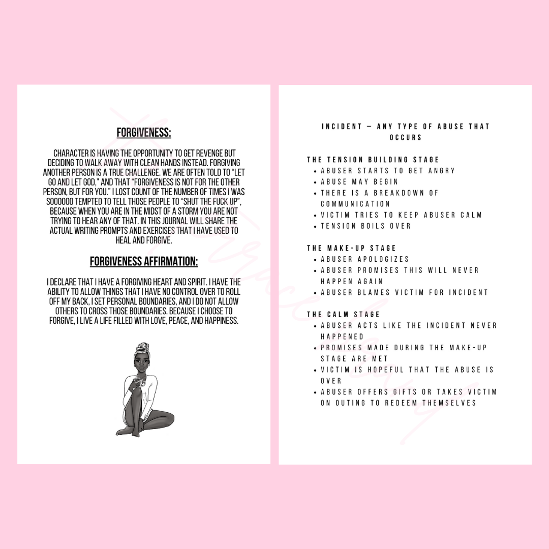 Note to Self: A Journal for Survivors of Domestic Violence